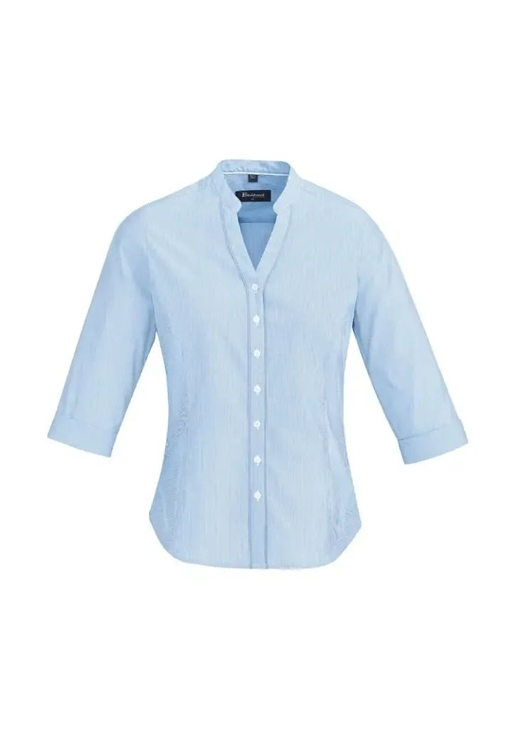 Biz Corporate Bordeaux Womens 3/4 Sleeve Shirt 40114 - Flash Uniforms